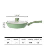 Ecowin 24/26cm Beige Non Stick Frying Pan Ceramic Maifan Coating Fry Pan Cookware Suitable Induction