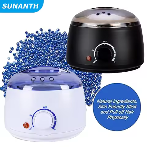 Waxing Kit Depilatory Hard Wax Beans Wax Warmer Machine Complete Hair Removal for Body Wax Heater Ma