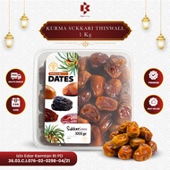 Kurma Sukari Thinwall 1 Kg Kurma Sukari Raja Premium Dates
