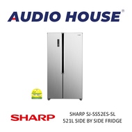 SHARP SJ-SS52ES-SL 521L SIDE BY SIDE FRIDGE ***2 YEARS WARRANTY BY SHARP***