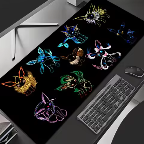 Computer Varmilo Keyboard Mouse Pad Anime Gaming Accessories Table XXL Gamer Carpet Desk P-Pokemon P