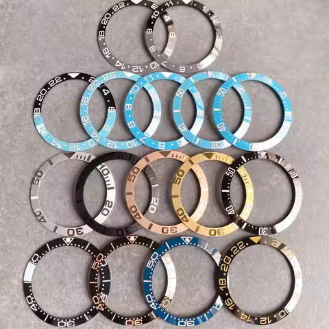 Ceramic/Aluminum Watch Bezel Insert Sloping Watch Bezel Ring for NH35 Diver Men Watch for SUB SEA YA