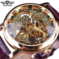 Winner winner 036 Men's Mechanical Watch Fashion Casual Retro Roman Skeleton Wrist Watch Manual Mech