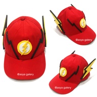 TOPI ANAK KARAKTER THE FLASH/ TOPI SUPERHERO ANAK/TOPI ANAK THE FLASH