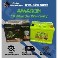 [ Installation Provided ] DIN55L/R ] Amaron GO Car Battery Satria Neo / X50 / Forte / Gen2