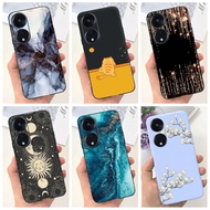 For Oppo Reno8 T 4G Casing CPH2481 Soft Silicone Shockproof Cover Fashion Marble Phone Case For OPPO