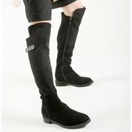 [ALL BLACK] Tab Hi Boot Suede Soft Boots (BLACK) 24-7157