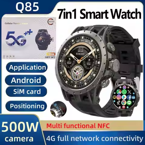 2025 Q85 Smart Watch - Android 9.0, 4G LTE Full Netcom, HD Video Call, 1.43" AMOLED Display, 8GB+128