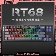 Yunzii Rt68 Magnetic Switch Keyboard Wired Keyboard 68 Keys Keyboard Range Custom Adjustable Key Rap
