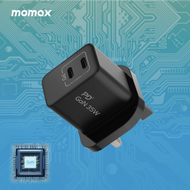 MOMAX - GaN 35W 雙輸出迷你充電器 - 快充充電充電器 One Plug GaN 黑色 (UM32UKD) (陳列品)
