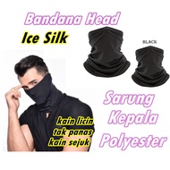 Motosikal Head Cover Cool Sleeve Sarung Kepala CAp Mask Topeng Muka Telinga Scarf Face Ride Bndana Ice Silk HELMET TOPI