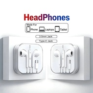 Type C Wired Earphones For in-ear iPhone 17 16 15 Max Xiaomi 14 13 12 11 Pro 3.5mm Headphone Headset