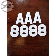 NUMBER PLATE SAHAJA DEPAN MOTOR STICKER FOR (1PCS) RM0.40