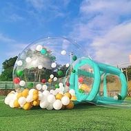 8.25FT/10FT/13FT Inflatable Clear Bubble House with Air Pump and Blower,Commercial Grade PVC Bubble House,Bubble Tent for Kids Party Balloons Clear for Home Party(8.25FT Bubble House - Mintgreen)
