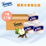 Tempo - [原箱27卷] 三層印花蘋果木香衛生紙單卷裝 (包裝隨機發送) #廁紙#Tissue#紙巾#卷紙#香味#果香#原箱直送#網店獨家