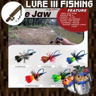 EXP FIRE JAW JUMP FROG 26MM 7G Thailand Wood Jump Splashing Frog Fishing Lure Expert Snakehead Hunter Haruan/Toman/Bujuk