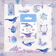 [ZS] 46 PCS Galaxy Whale Sticker/ Decorating Journaling Scrapbook