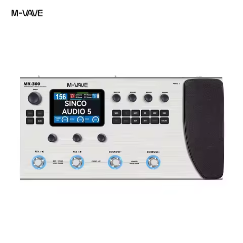 M-VAVE MK300 Guitar Multi-Effect Processor | ANN Neural Modeling 120AMP/360FX | 10h Battery+300s Loo