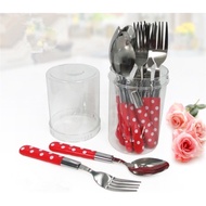 Carrefour home kits Stainless Steel Cutlery 24pcs set with Garfu sudu - Cutlery Set, Tableware Set E