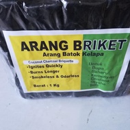 Arang Briket BBQ batok kelapa 1 kg bandung