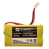 Synergy Digital Cordless Phone Battery, Works with Vtech CS6129-41 Cordless Phone, (NI-CD, 2.4V, 700
