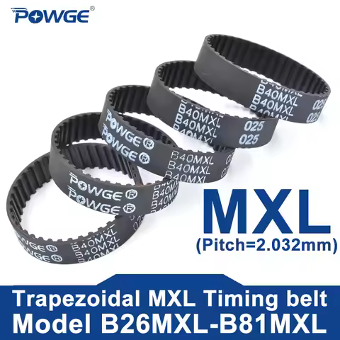 POWGE MXL Timing Belt B26MXL to B81MXL Belt Width 5-15mm B27 B28 B30 B33 B37 B38 B40 B41 B42 B43 B45