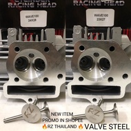 HEAD RACING EX5 DREAM WAVE100 HEAD RACING 23/27 23x27 24/28 23x27 VALVE STEEL RZ RACING TAIKOM LEO E