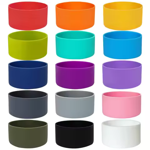 8.5cm Silicone Bottle Boot Sleeve Cover For Owala FreeSip 32oz Anti-Slip Tumbler Bottom Base Cover F