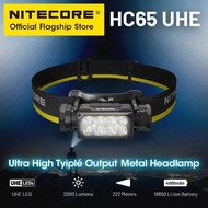 NITECORE HC65 UHE LED Headlamp 2000 Lumen USB-C Rechargeable 8 Core UHE LED Headlight Dual Beam,4000