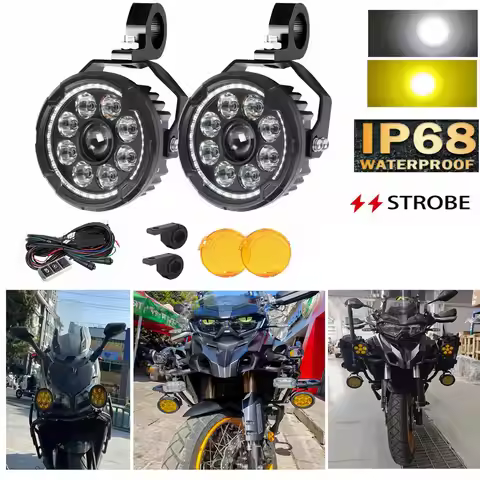 4.5'' Motorcycle Auxiliary Fog Light Beam DRL Led SpotLight For BMW R 1200 1250 GS LC F800 F850 F900