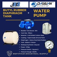 DAYUAN 1/2HP JET waterpump with IRIS Horizontal Bladder /Butyl Rubber Diaphragm Tank (set)