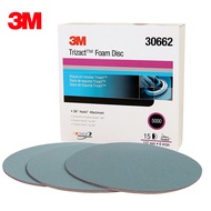 3M Sponge Sandpaper 30662Trizact-Blending-DISC Diamond Structure (Pyramid Type) 6 Inch 5,000 Fan Wat