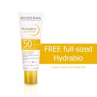 Bioderma Photoderm Aquafluid SPF 50+ PA++++ 40 ml (สีขาวนวล) ครีมกันแดดเพื่อผิวแพ้ง่าย สูตรน้ำ บางเบ