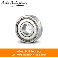 626zz Miniature Ball Bearing 19 x 6 x 6mm Bearing / Laker