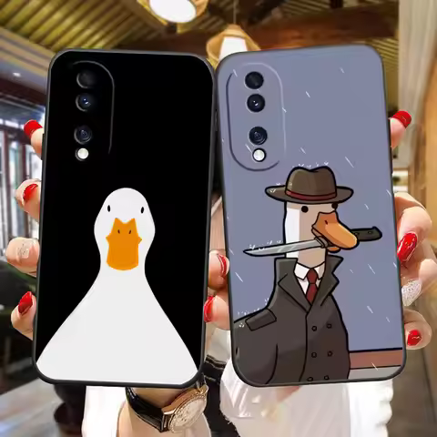 Cartoon Duck Goose Game Phone Case For HUAWEI NOVA 3I 7I 8I P30 HONOR 400 90 X5C X6B X7 X7A X7B X7D 