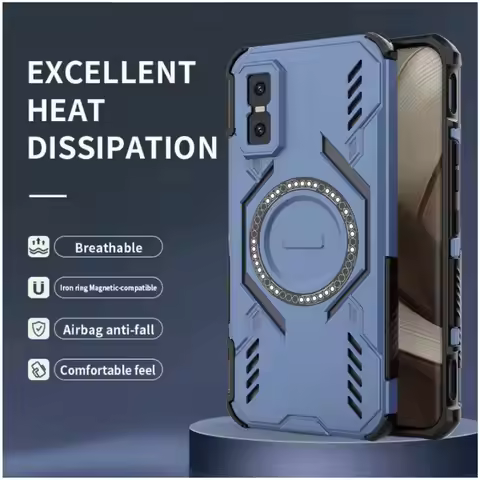 Armor Magnetic Case For Infinix GT 30 Pro Wireless Charging Heat Dissipation Shockproof Cover For In