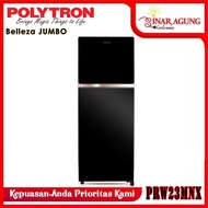 [KHUSUS PENGIRIMAN JABODEBEK*] POLYTRON KULKAS 2 PINTU PRW23 PRW-23MNX PRW23MNX [220LITER] HITAM