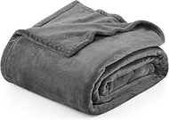 Utopia Bedding Grey Fleece Blanket Twin Size Lightweight Fuzzy Soft Anti-Static Microfiber Bed Blank