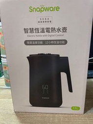 美國 康寧 Snapware SEKA 智慧控溫電熱水壺 1.7L