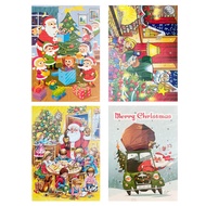 Christmas Countdown Calendar Chocolate Milk Chocolate 75g ไม่ใช่ช็อคโกแลตเทียม รูปทรงไม่สม่ำเสมอ กล่