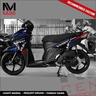 Sticker Decal Soul GT 125 Full Body, Sticker Mio Soul GT 125 Striping Soul GT 125 shark