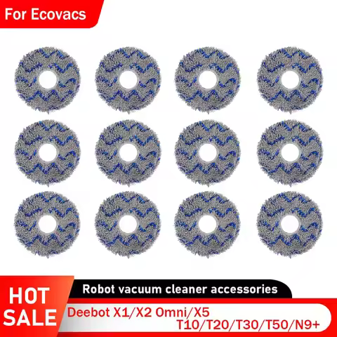 Mop Cloths for ECOVACS Deebot X1 Omni X2 Omni X1 Omni Turbo T30 Pro Omni T30s Combo/ T5 T10 T20 T50