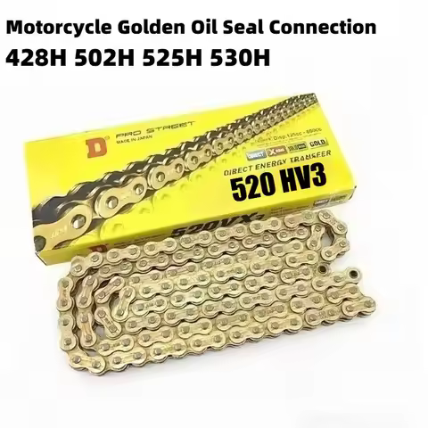 Motorcycle Chain 520 525 530 428 Chains 120 136 Links for Yamaha Kawasaki Suzuki for ATV for Dirt Bi