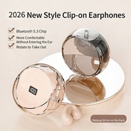 Bluetooth 5.3 Wireless Headphones HiFi Stereo Sound Ultra-Long Battery Life Dual Channel Makeup Mirr