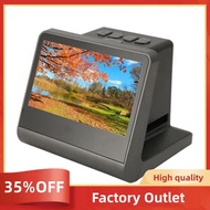 Digital Film Slide Scanner with 5-Inch LCD Screen 48MP Black Converts 135mm 110 126 and Super 8 Film