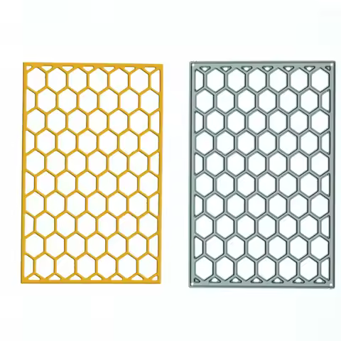 Square Honeycomb Pattern Metal Cutting Die Scrapbooking Card Background Scrapbook Paper Art Work Dec