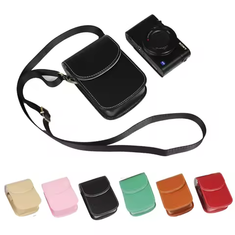 New PU Leather Camera Case Bag For Sony ZV1 RX100 VII HX90 RX100M2 RX100M3 M4 RX100 VI RX100 VII RX1