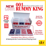 12 Decks Rummy King 001 Standard Casino Poker Card Playing Card 001 Rummy King Poker Card 52 Cards +
