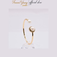 Vt13 - Bracelet/Bracelet with 8-9 mm freshwater cultured pearls, gold plated, length 18cm