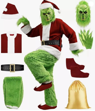 Christmas The Grinch Complete Costume Santa Claus Costume (SIZE: L- 2XL).
